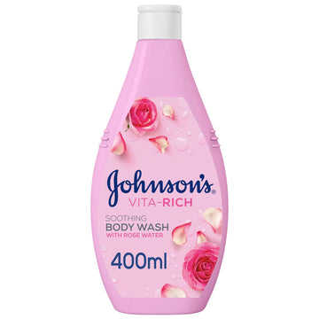 Johnson's Vita-Rich Body Wash Soothing Rose Water - 400 ml