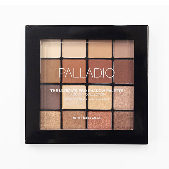 Palladio The Ultimate 16 Count Pro Shadow Palette - Natural Nudes