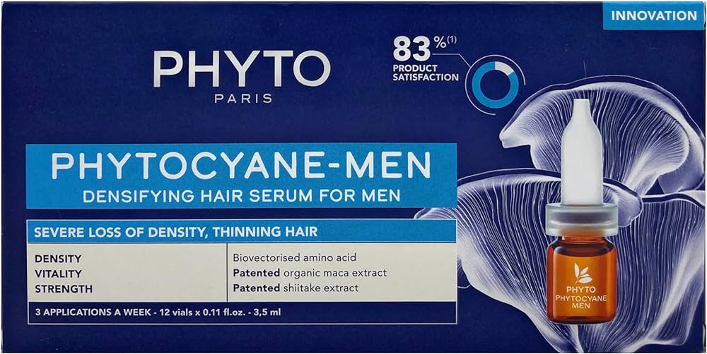 PhytoCyane Anti-Hairloss Ampoule Men- 12 Vials*3.5
