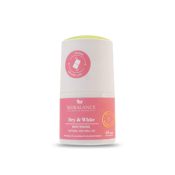 Bio Balance Dry & White Deodorant Roll-On - 50 ml