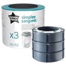 Tommee Tippee Simplee Sangenic Refill Cassette x 3pcs - 0