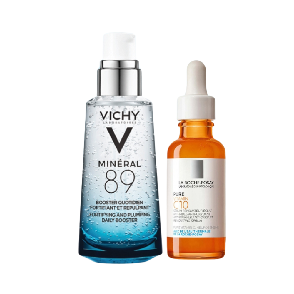 La Roche Posay Vitamin C Serum With Mineral 89 Bundle