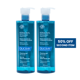 Ducray Keracnyl Foaming Gel Double Bundle