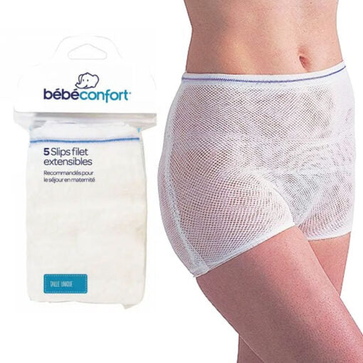 Bebeconfort Disposable Maternity Slips Filet Under Wears - 5 Panties