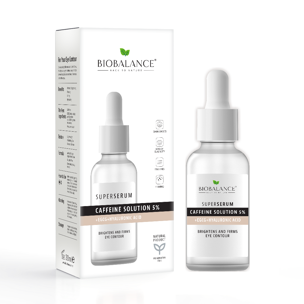 Bio Balance Caffeine Solution 5% EGCG+ Hyaluronic Acid Super Serum - 30 ml