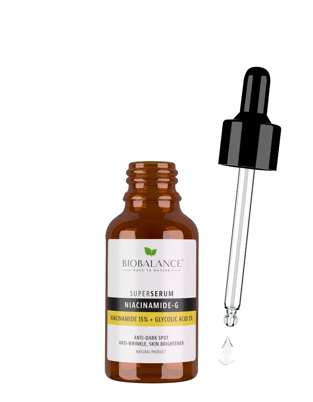 Bio Balance Niacinamide-g 15% + Glycolic Acid 5% Super Serum - 30 ml