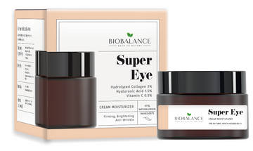 Bio Balance Super Eye Intensive Moisturizing Eye Contour Cream Hydrolyzed Collagen 3% + Hyaluronic Acid 1.5% + Vitamin C 0.5% - 20 ml