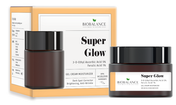 Bio Balance Super Glow Gel Cream Moisturizer 3-o-ethyl Ascorbic Acid 5% + Ferulic Acid 1% - 50 ml