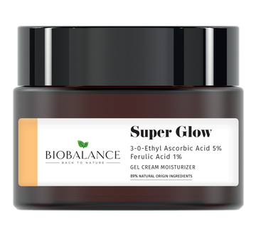 Bio Balance Super Glow Gel Cream Moisturizer 3-o-ethyl Ascorbic Acid 5% + Ferulic Acid 1% - 50 ml - 0