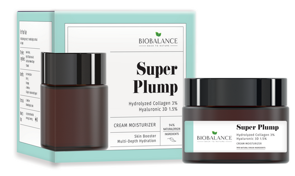Bio Balance Super Plump Cream Moisturizer Hydrolyzed Collagen 3% + Hyaluronic 3D 1.5% - 50 ml