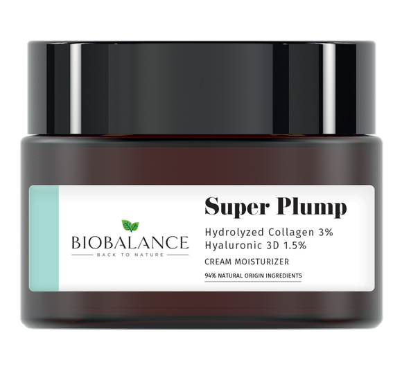 Bio Balance Super Plump Cream Moisturizer Hydrolyzed Collagen 3% + Hyaluronic 3D 1.5% - 50 ml