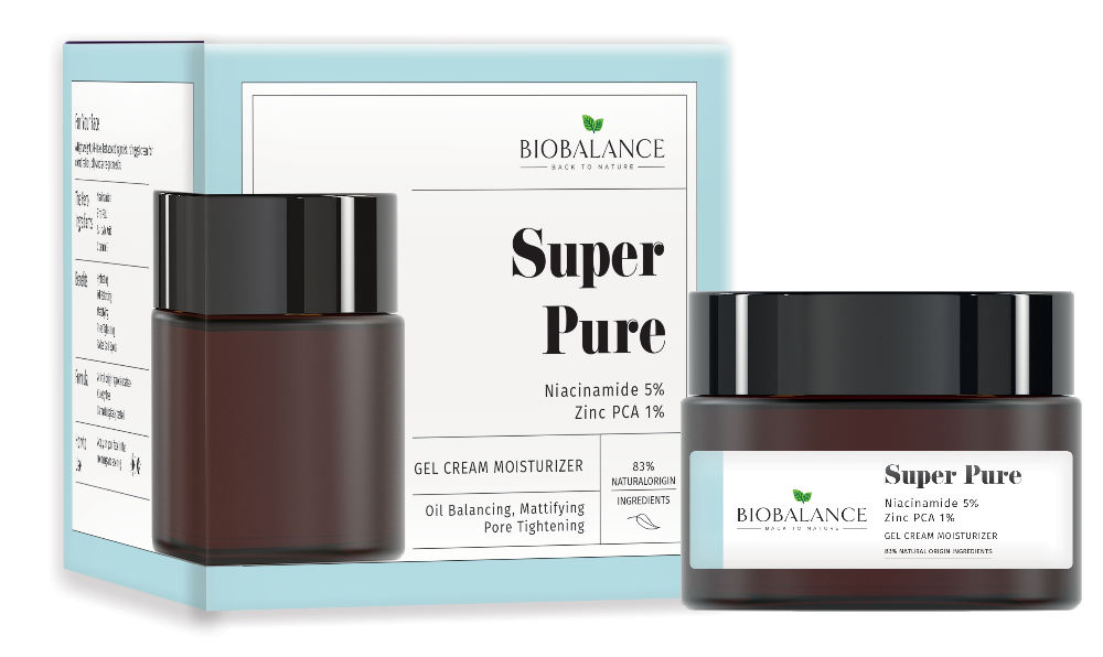 Bio Balance Super Pure Moisturizing Gel Cream  Niacinamide 5% + Zinc PCA 1% - 50 ml