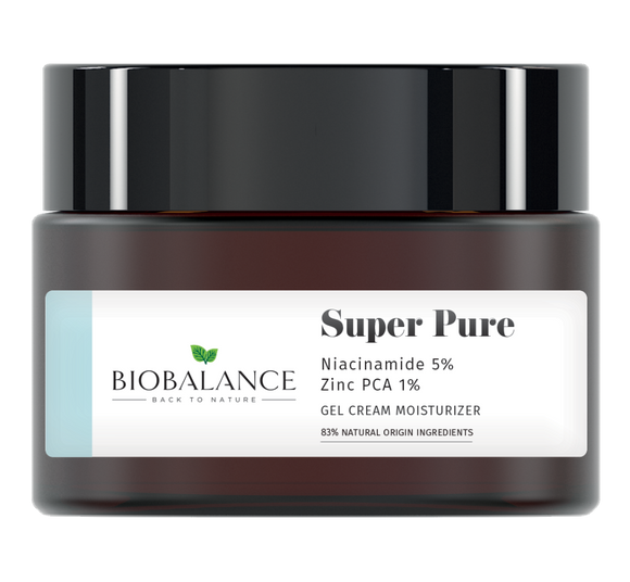 Bio Balance Super Pure Moisturizing Gel Cream  Niacinamide 5% + Zinc PCA 1% - 50 ml