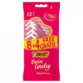 BIC Twin Lady Pouch Sensitive 8 + 4