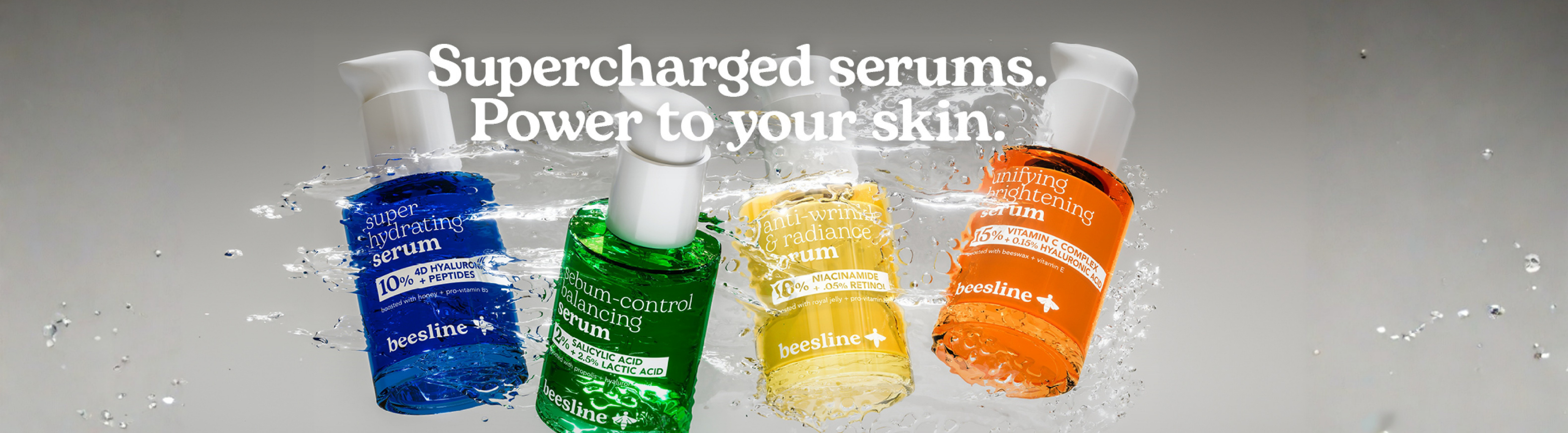 Beesline serums banner
