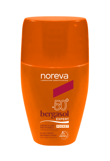Noreva Bergasol Expert Pocket Fluid Cream Invisible Finish SPF50+ - 30 ml