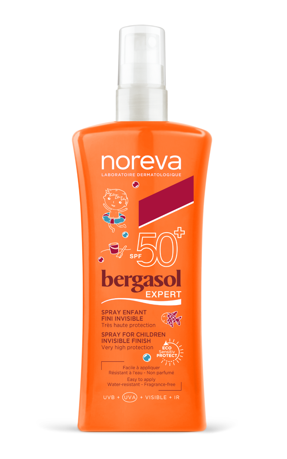 Noreva Bergasol Expert Children Spray Invisible Finish SPF 50+ - 125 ml