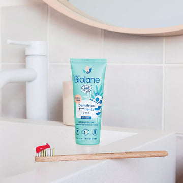 Biolane Toothpaste 1st Teeth 2 In 1 Certified Organic - 50 ml