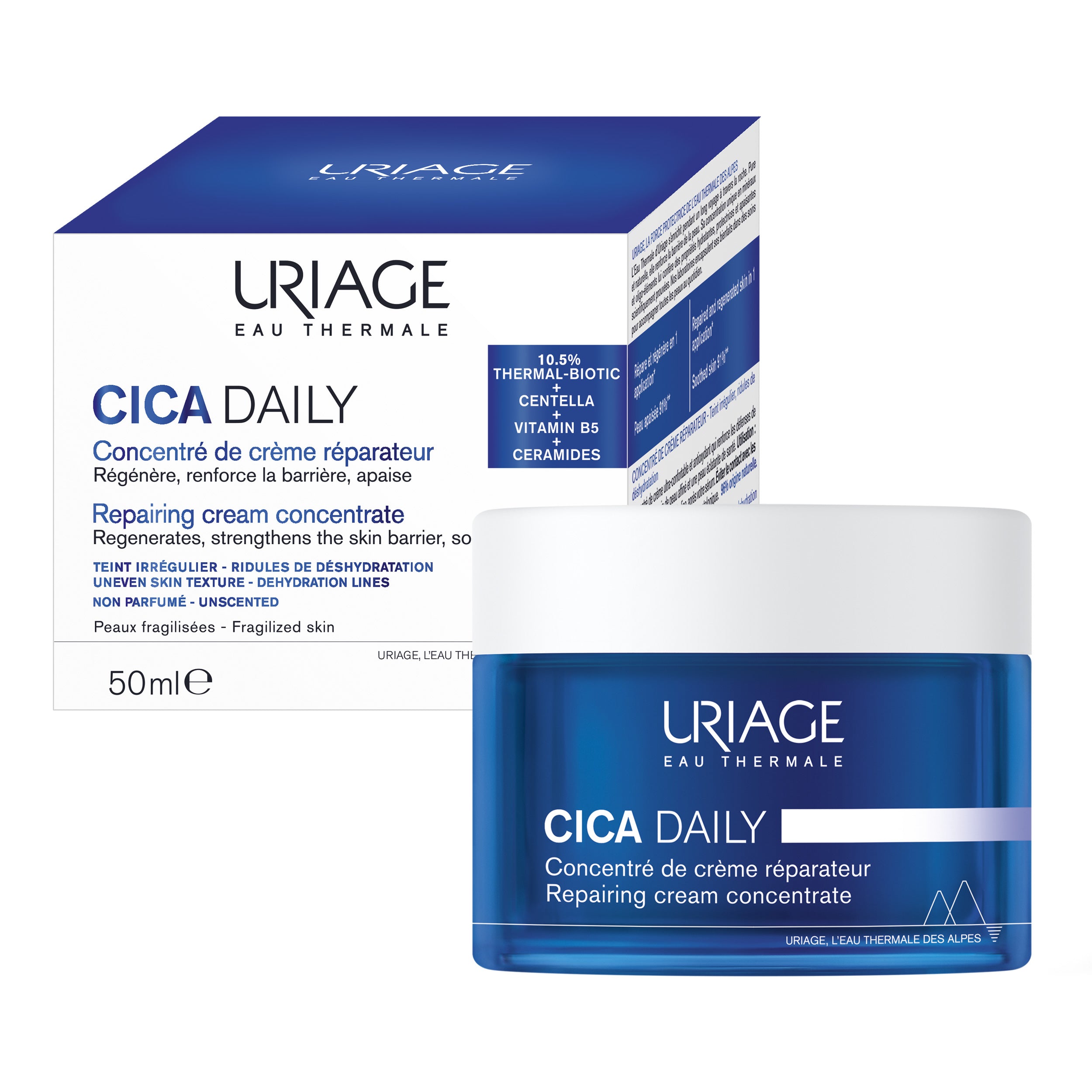 Uriage Cica Daily Recharge Concentrated Cream - 50 ml