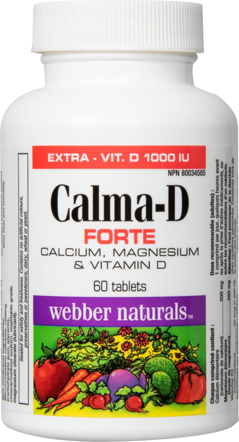 Webber Naturals® Calma-D Forte - 60 Tablets