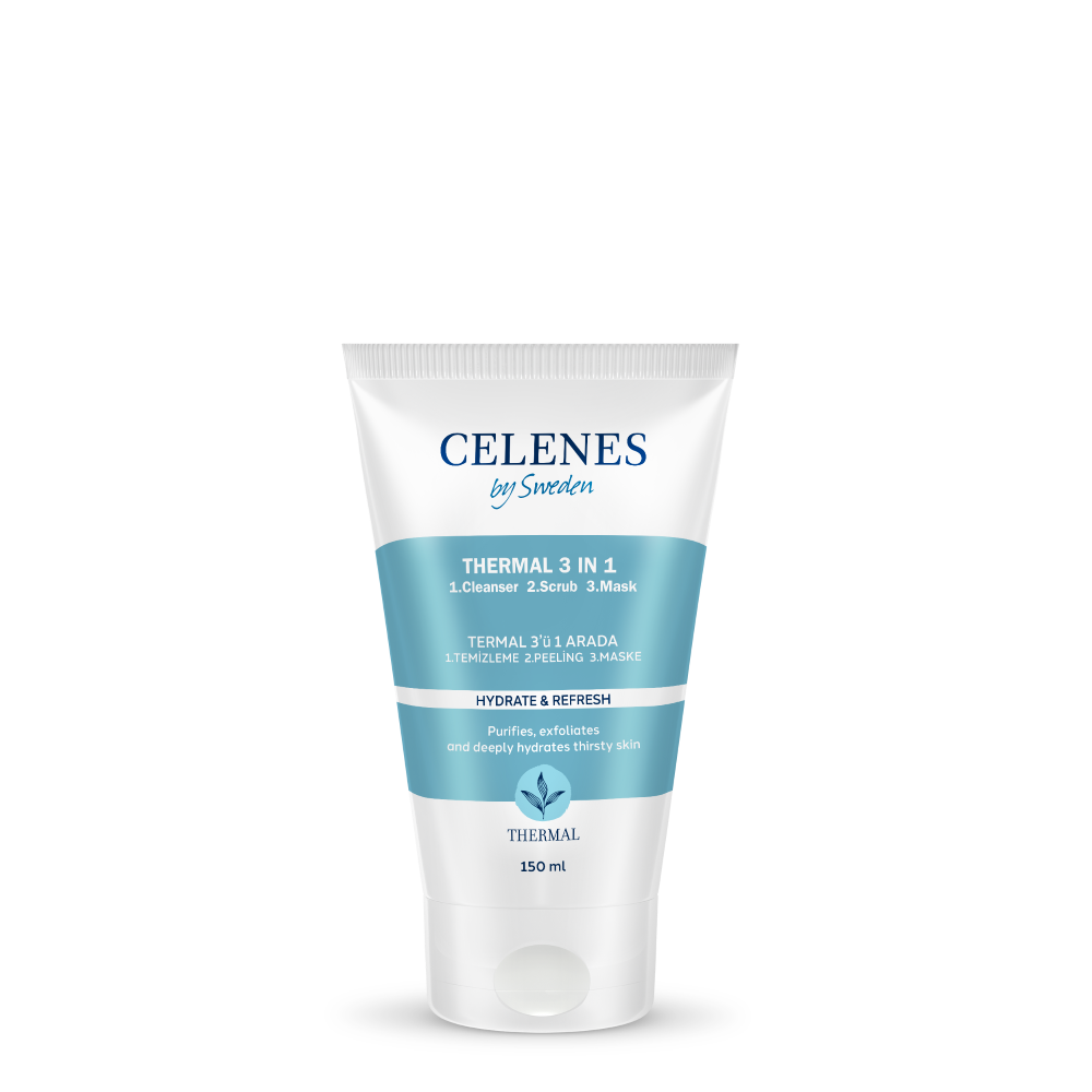 Celenes Thermal 3 In 1 Cleanser Scrub Mask- 150 ml