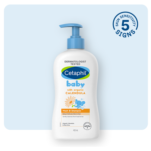 Cetaphil Baby Calendula Wash And Shampoo - 400 ml