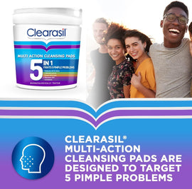 Clearasil 5 in 1 Cleansing Pads - 65 Pads