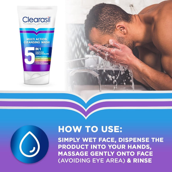 Clearasil Multi Action 5 in 1 Wash - 150 ml