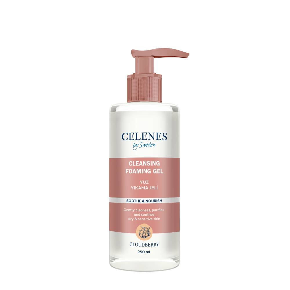 Celenes Cloudberry Cleansing & Foaming Gel Dry & Sensitive Skin- 250 ml