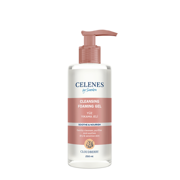 Celenes Cloudberry Cleansing & Foaming Gel Dry & Sensitive Skin- 250 ml