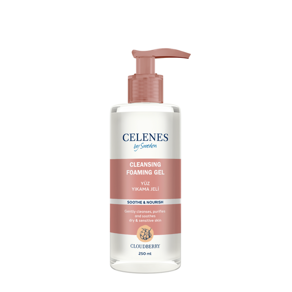 Celenes Cloudberry Cleansing & Foaming Gel Dry & Sensitive Skin- 250 ml