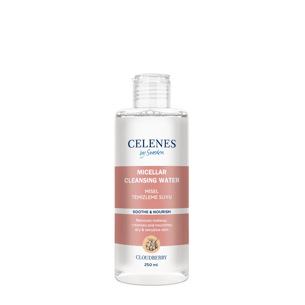 Celenes Cloudberry Micellar Cleansing Water Dry & Sensitive Skin- 250 ml