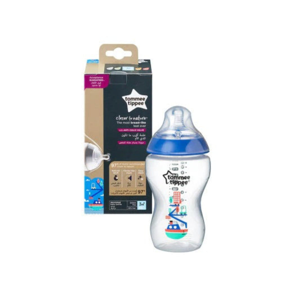 Tommee Tippee Closer to Nature Decorative Feeding Bottle - 3m+