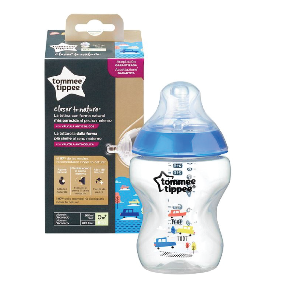 Buy blue Tommee Tippee Decorative Feeding Bottle - 3m+