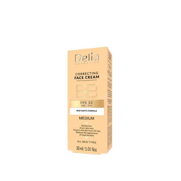 Delia Face Correcting BB Cream Medium SPF 30 - 30 ml