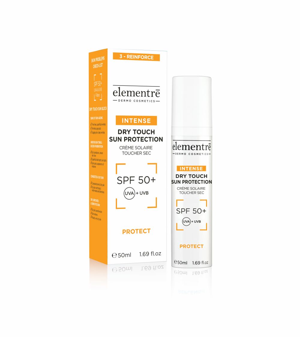 Elementre Dry Touch Sun Protection Spf50+ UVA/UVB Filters