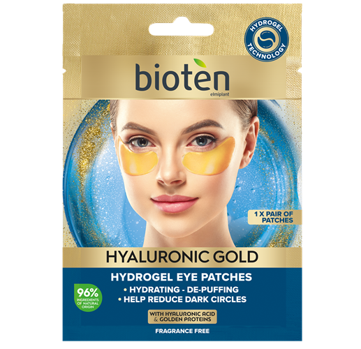 Bioten Hyaluronic Gold Hydrogel Eye Patches *2 | GLOW55