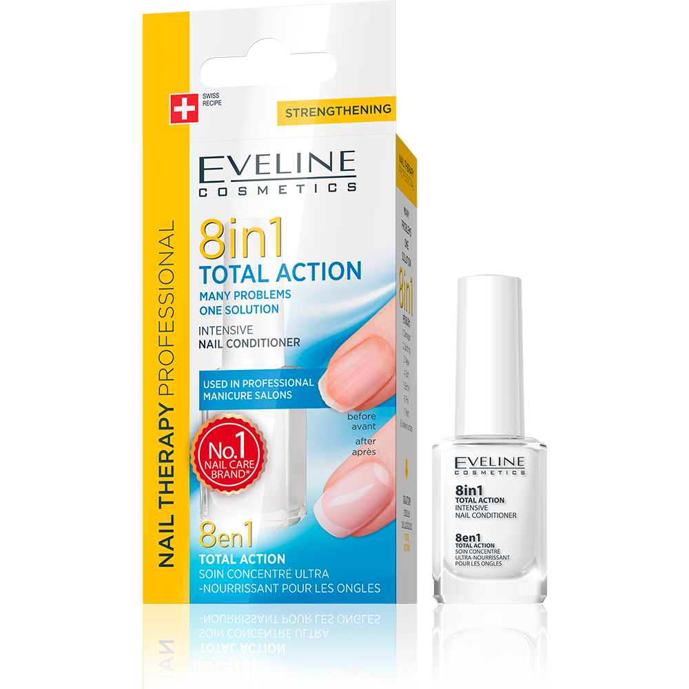 Eveline Nail Therapy Total Action 8 In 1 Intensive Nail Conditioner- 12 ml