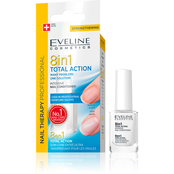 Eveline Nail Therapy Total Action 8 In 1 Intensive Nail Conditioner- 12 ml