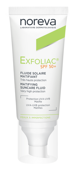 Noreva Exfoliac Mattifying Fluid Sunscreen SPF 50 - 40 ml