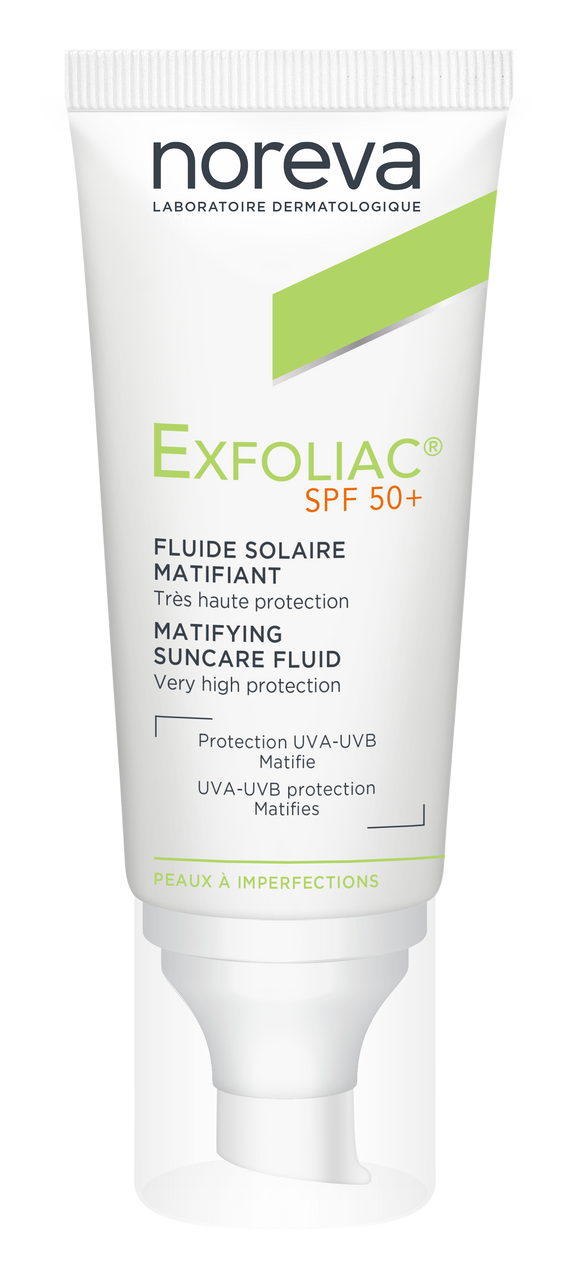 Noreva Exfoliac Mattifying Fluid Sunscreen SPF 50 - 40 ml