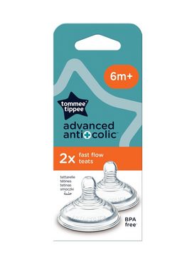 Tommee Tippee Advanced Anti-colic Teats - 2 Pieces - 0