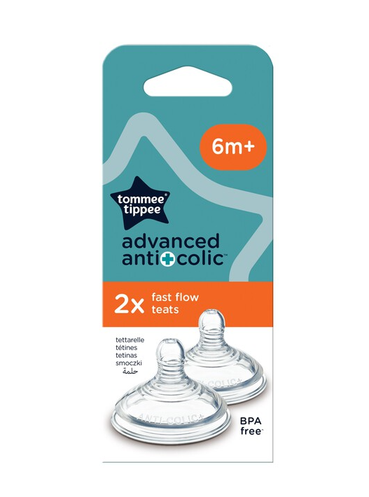 Tommee Tippee Advanced Anti-colic Teats - 2 Pieces - 0