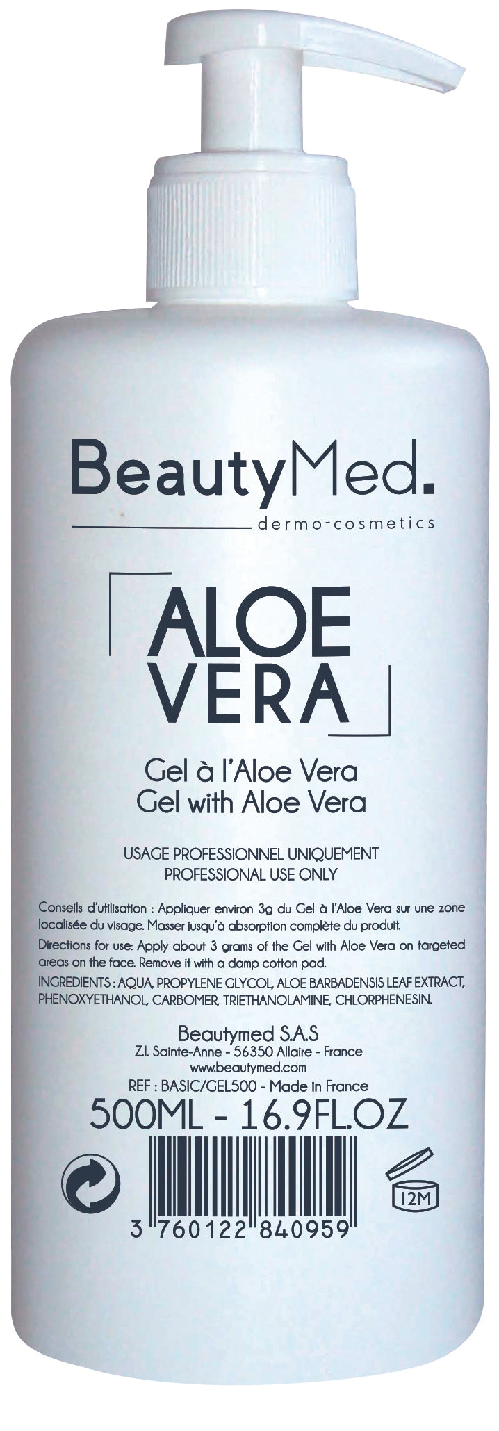 BeautyMed Aloe Vera Gel - 500 ml