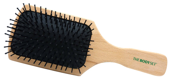 The Body Set Wooden Hair Brush Paddle Beech - OPT-3047