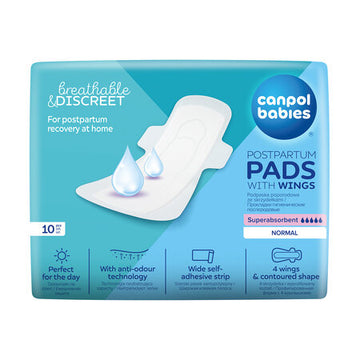 Canpol Babies Postpartum Pads With Wings Day Normal - 10 Pcs
