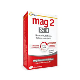 Cooper Mag2 Magnesium 24h Vit B6 & Vit B12 - 40 Tabs