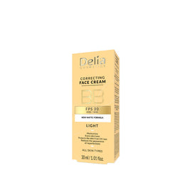 Delia Face Correcting BB Cream Light SPF 30 - 30 ml