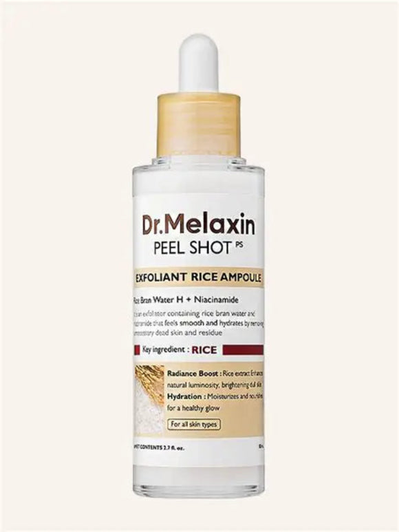 Dr Melaxin Peel Shot Exfoliating White Rice Ampoule - 80 ml