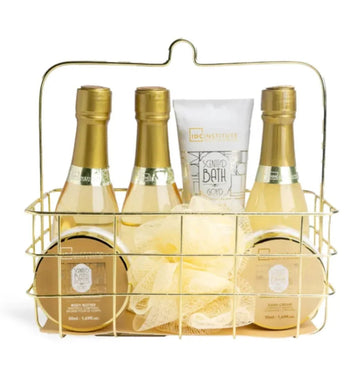 IDC Institute Scented Bath Gold Vanilla and Sandalwood Set